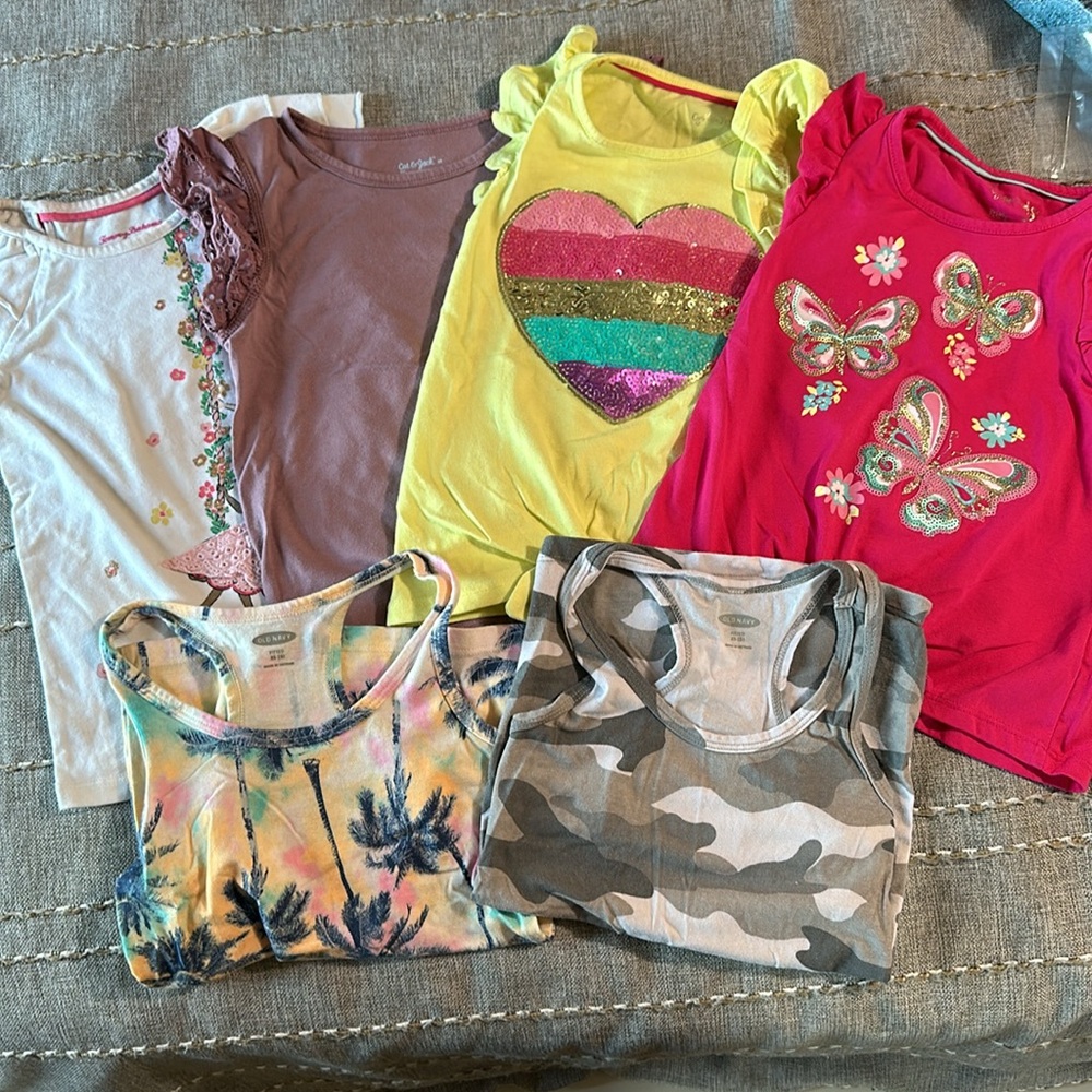 Girls 4/5 short sleeves/tank top lot